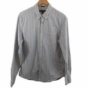J. Crew Mercantile Flex Checkered LS Button Up Shirt Men’s Slim Fit Sz L